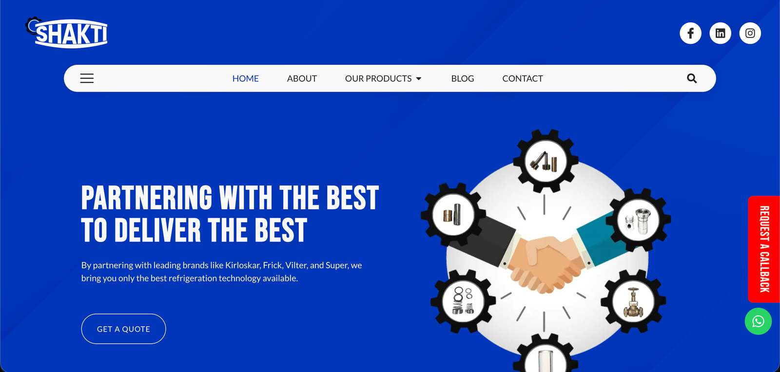 Shakti Mechanical Works — Landing Page